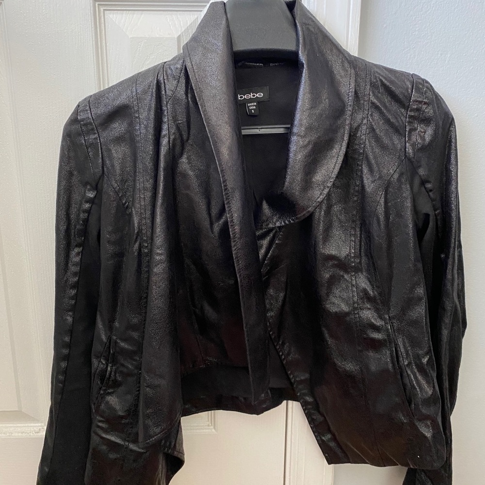 BEBE Faux Leather Jacket